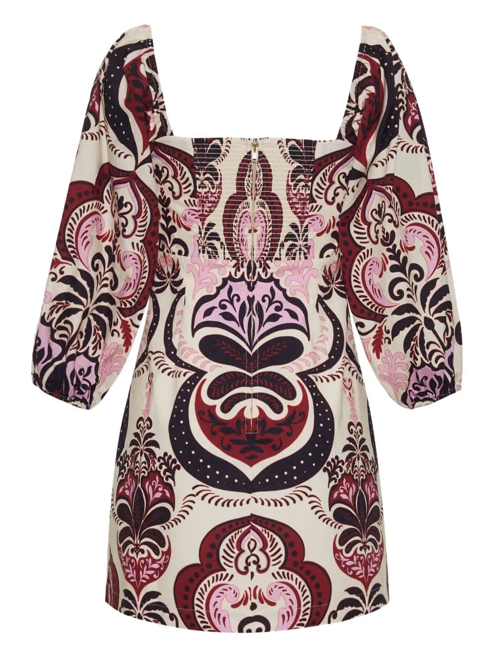 puff-sleeve mini dress