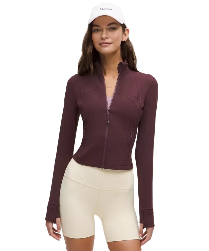 Lululemon Define Cropped Jacket Nulu Goodnight Plum