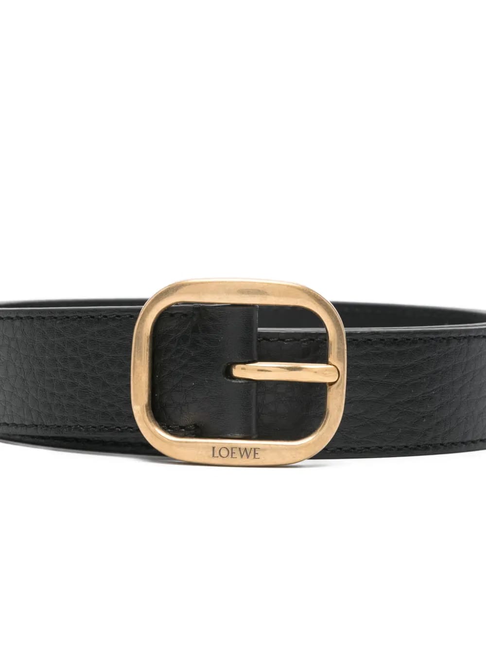 leather-buckle belt