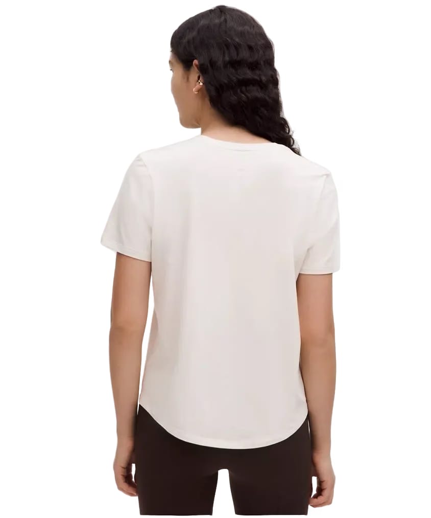 Lululemon Love Curved-Hem Crewneck T-Shirt Light Ivory
