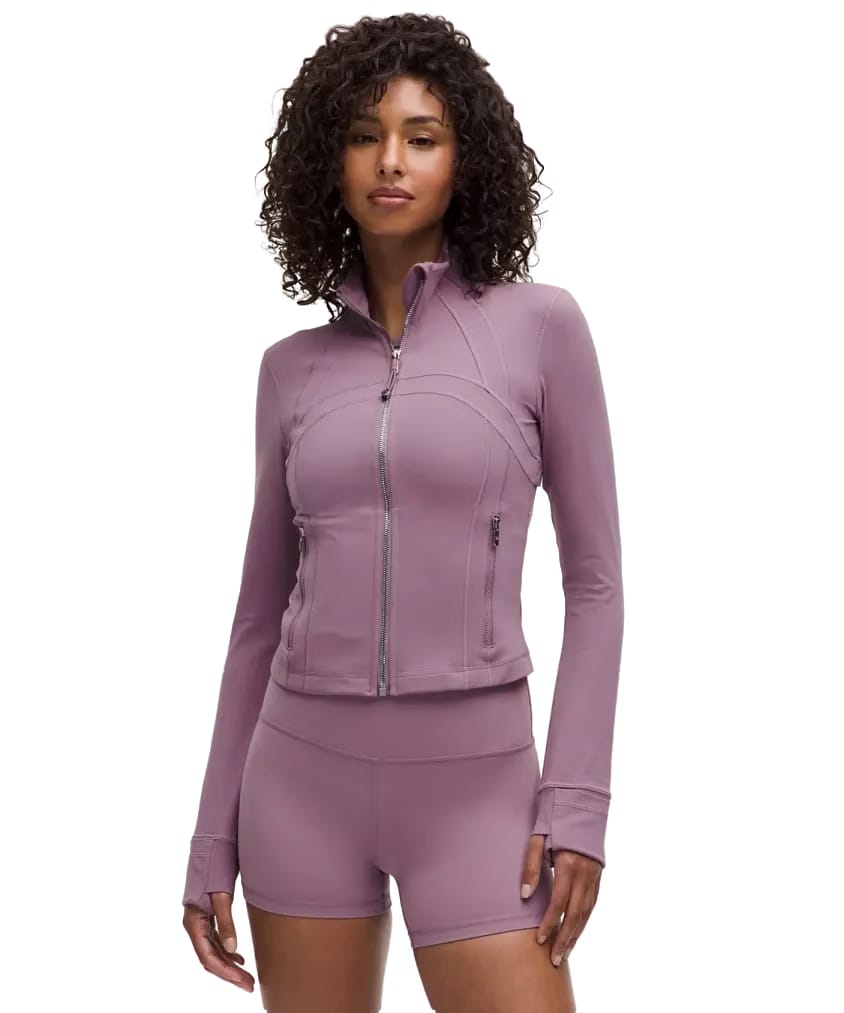 Lululemon Define Cropped Jacket Nulu Lavender Lux/Mirror Silver