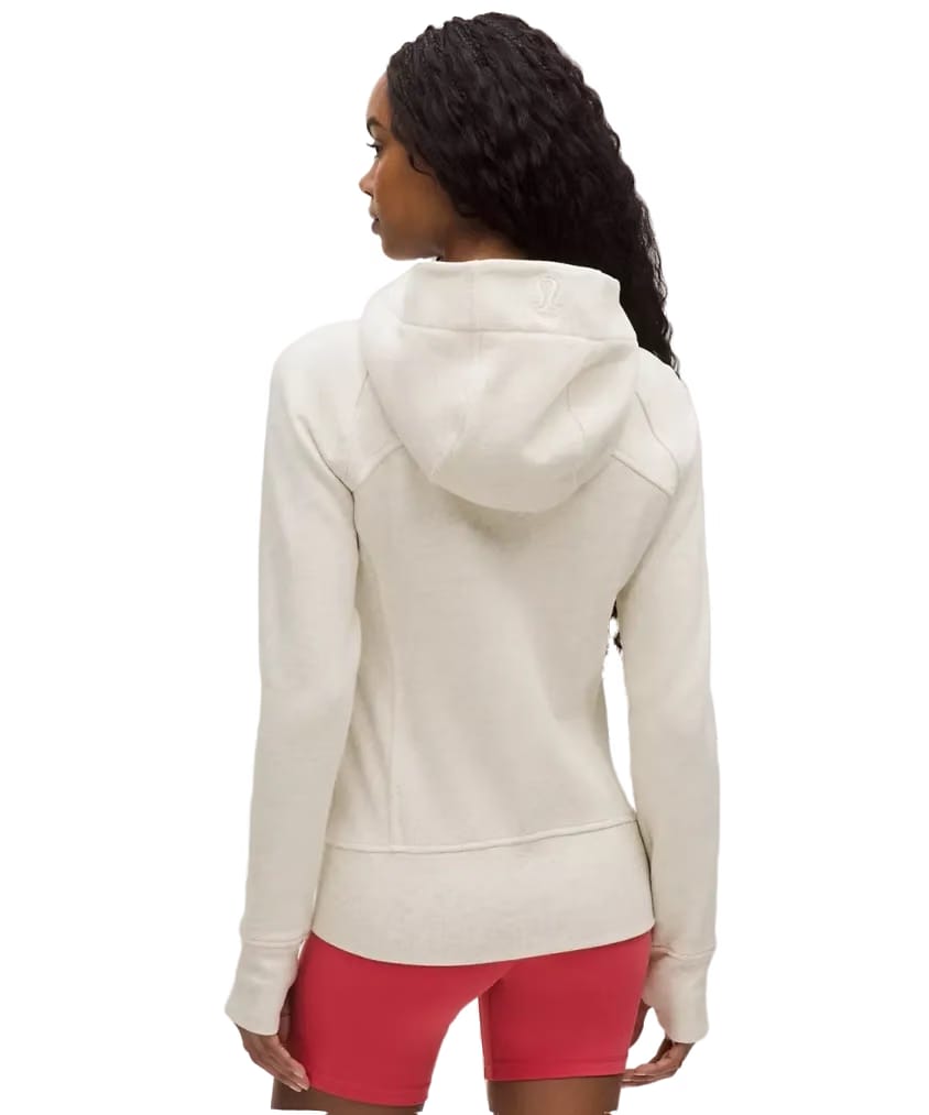 Lululemon Scuba Full-Zip Hoodie Heathered Light Ivory/Gold