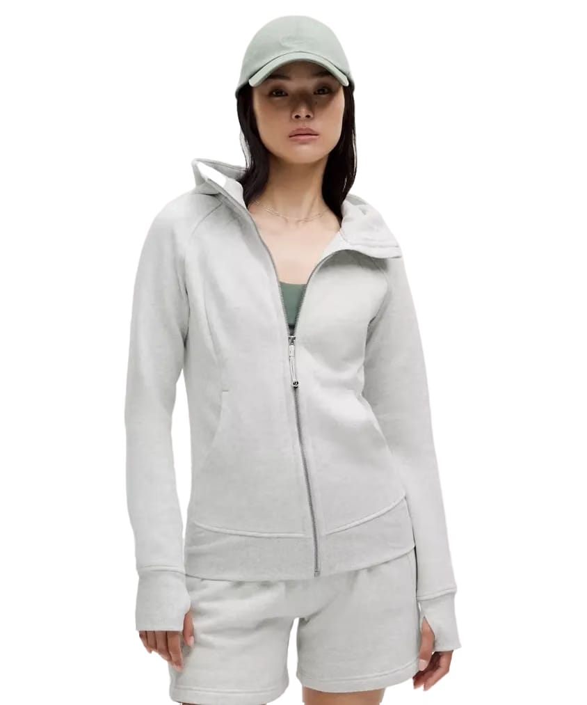 Lululemon Scuba Full-Zip Hoodie Heathered Core Ultra Light Grey