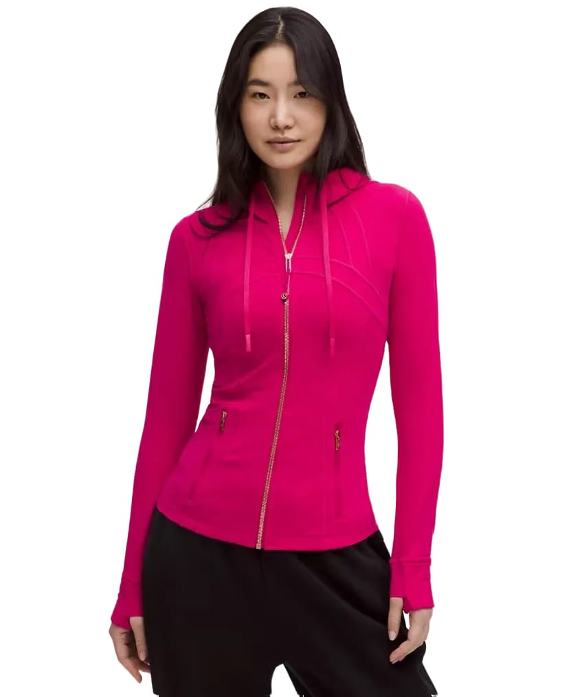 Lululemon Define Hooded Jacket Nulu Passionate/Rose Gold