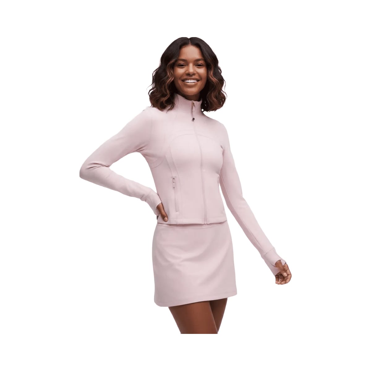 Lululemon Define Cropped Jacket Nulu Pink Haze