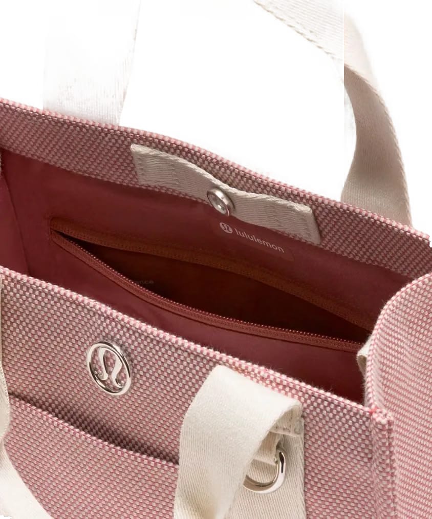 Lululemon Two-Tone Canvas Mini Tote Bag 4.5L Spiced Chai/Bone