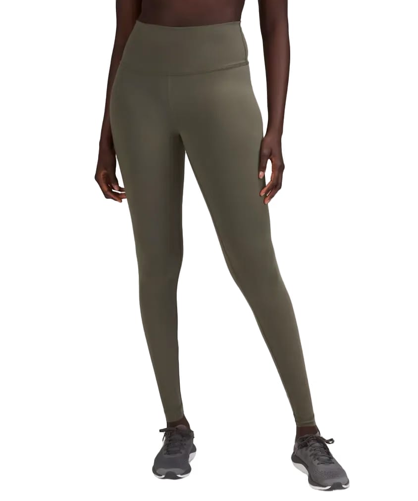 Lululemon Wunder Train High-Rise Tight 28" Army Green