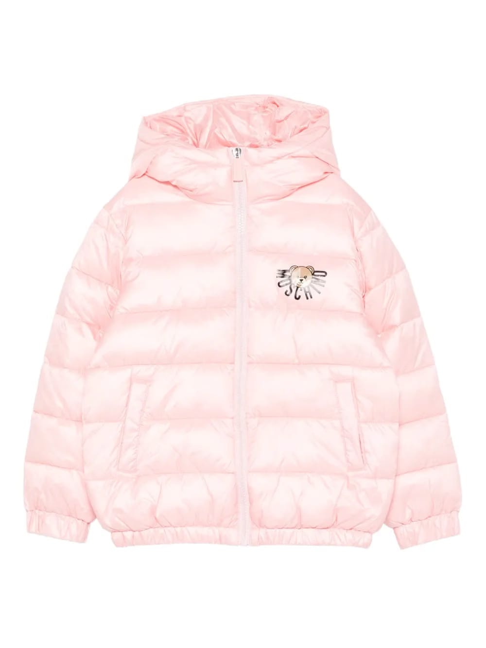 logo-print padded jacket