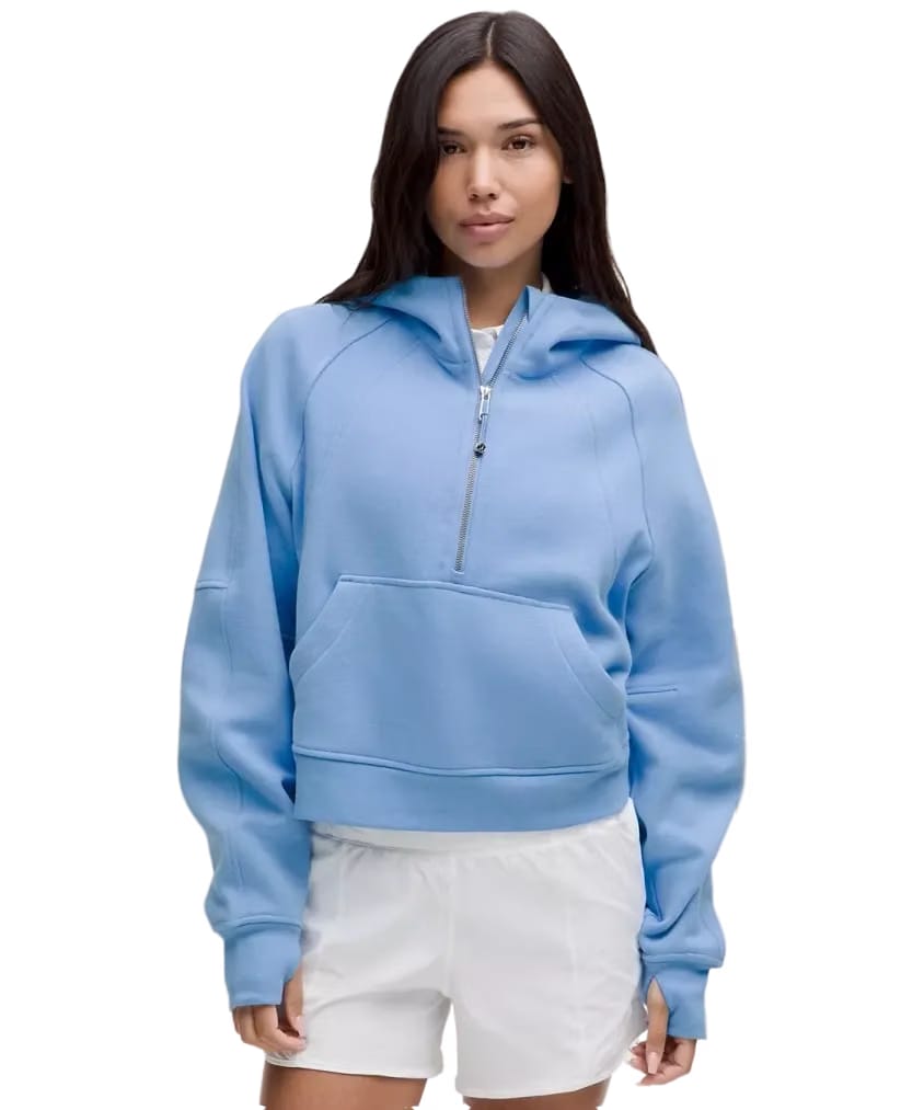 Lululemon Scuba Oversized Half-Zip Hoodie Aero Blue