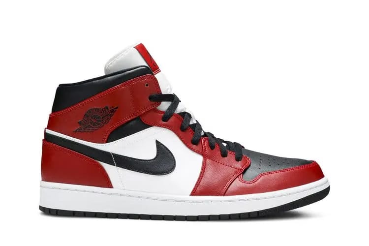 Air Jordan 1 Mid Chicago Black Toe