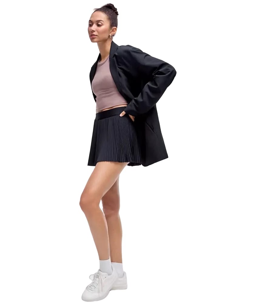 Lululemon Varsity High-Rise Pleated Tennis Skirt Black