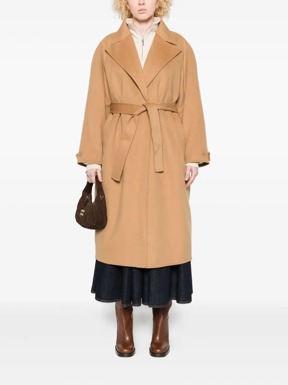 belted wrap coat