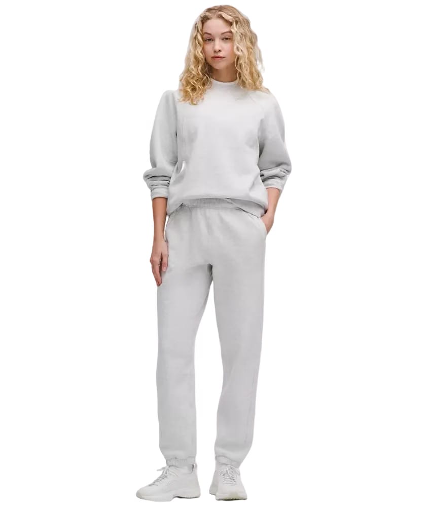 Lululemon Scuba Mid-Rise Oversized Jogger Regular Heathered Core Ultra Light Grey