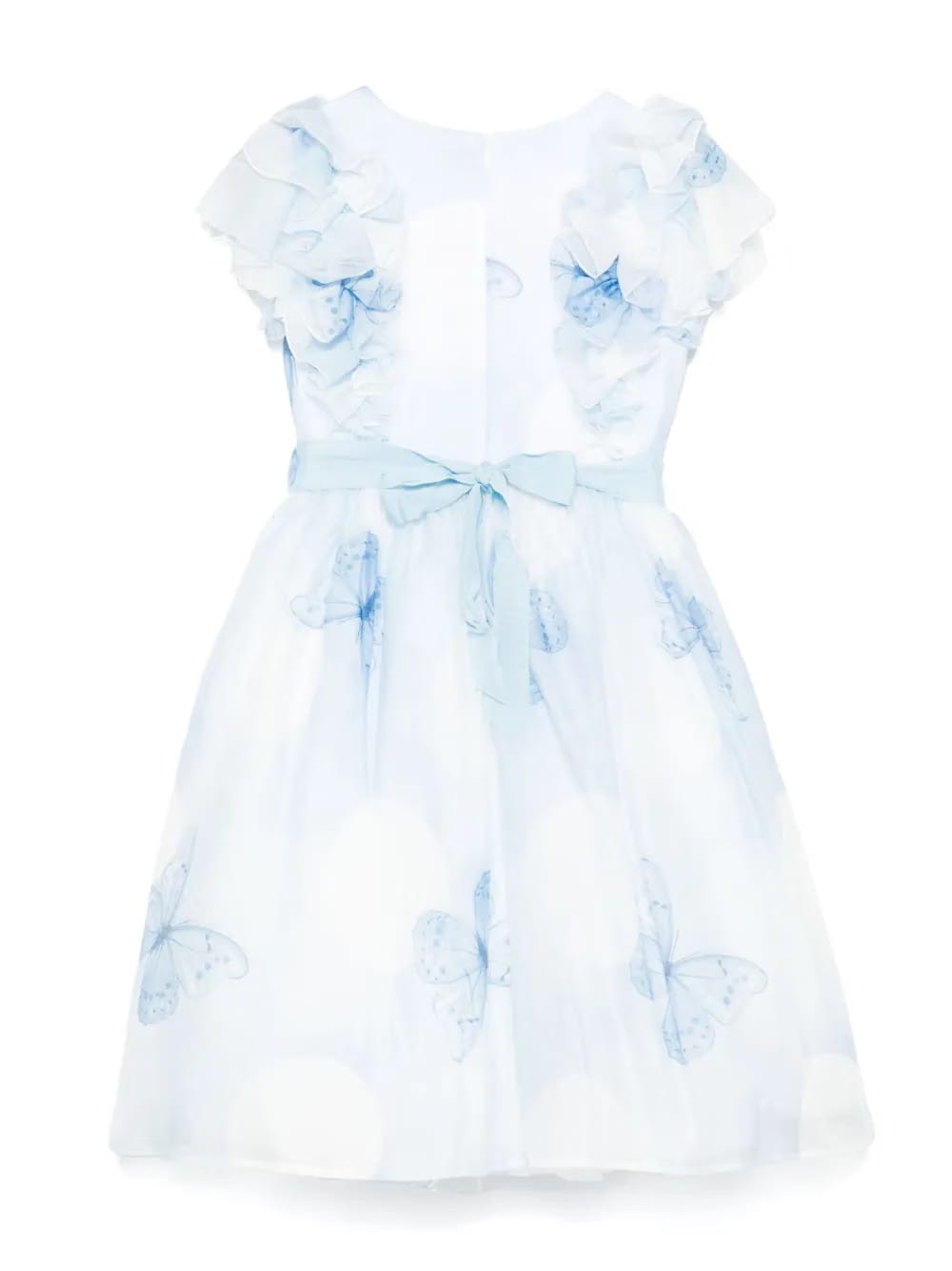 butterfly-print dress