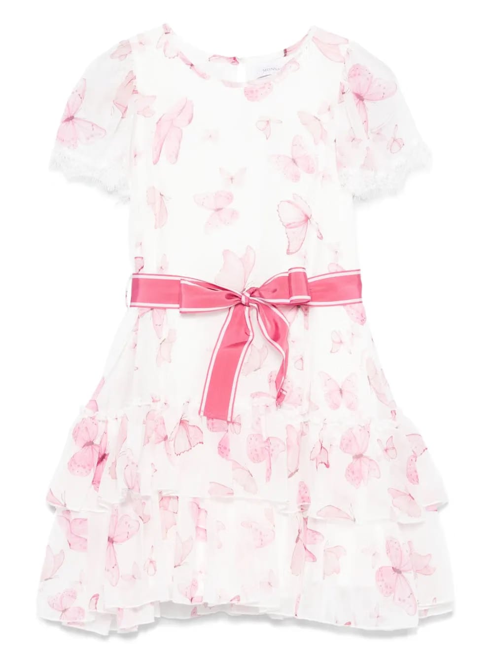butterfly-print dress