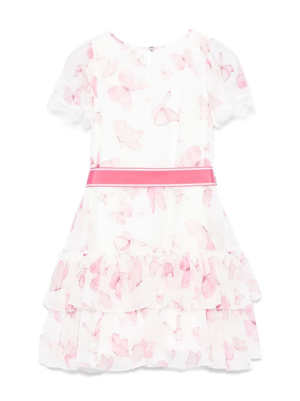 butterfly-print dress