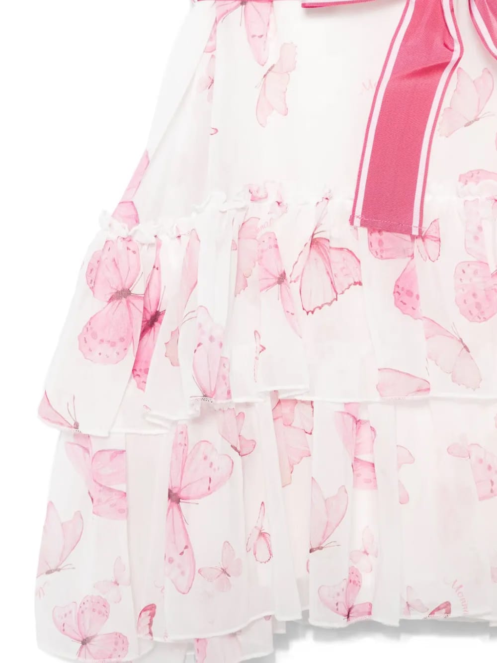 butterfly-print dress
