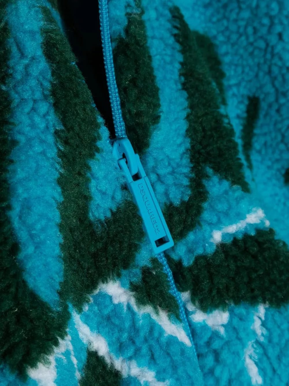 logo-print zip-up hooded jacket