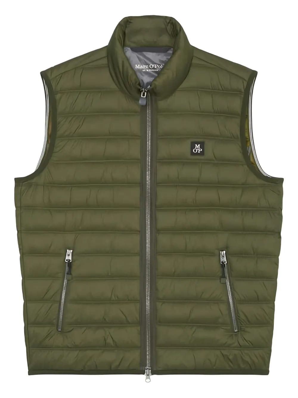 quilted zip-up gilet