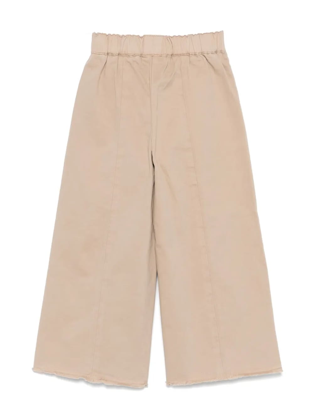 wide-leg gabardine trousers