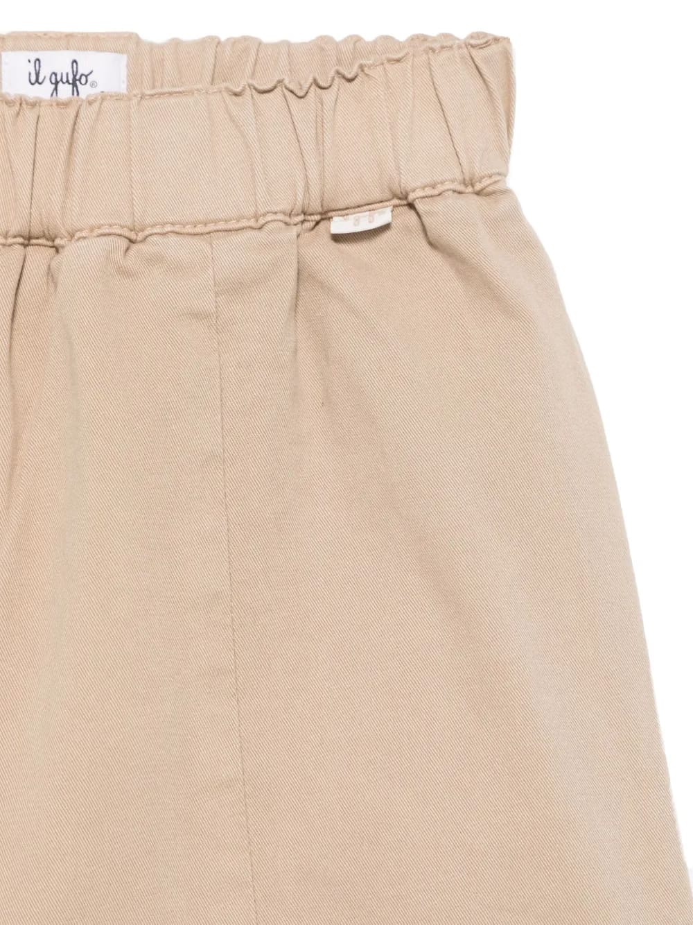 wide-leg gabardine trousers