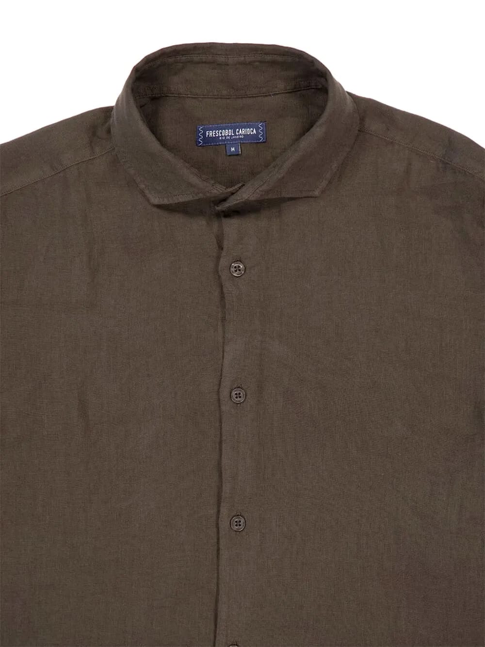 long-sleeved linen shirt