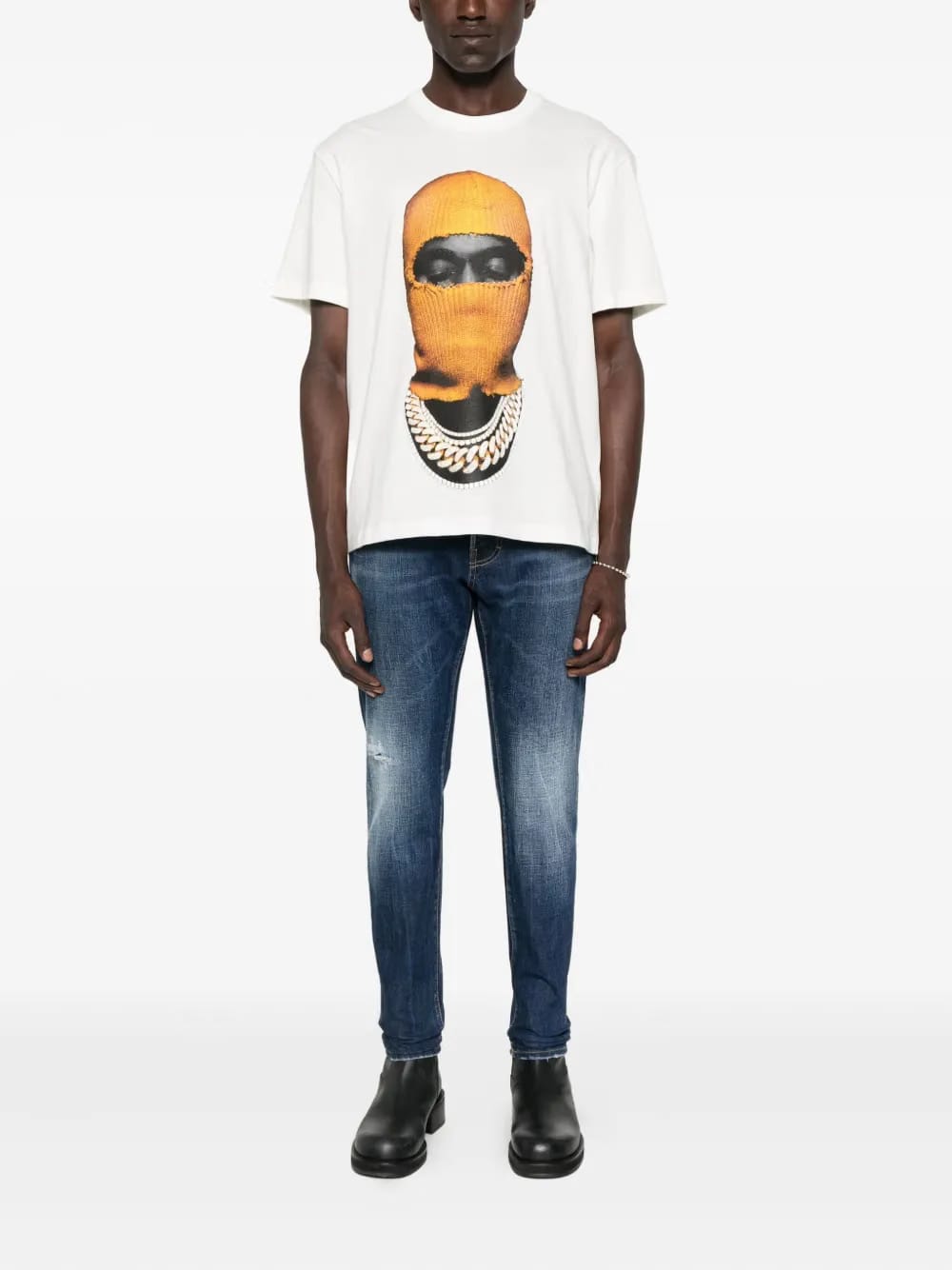 mask-print T-Shirt