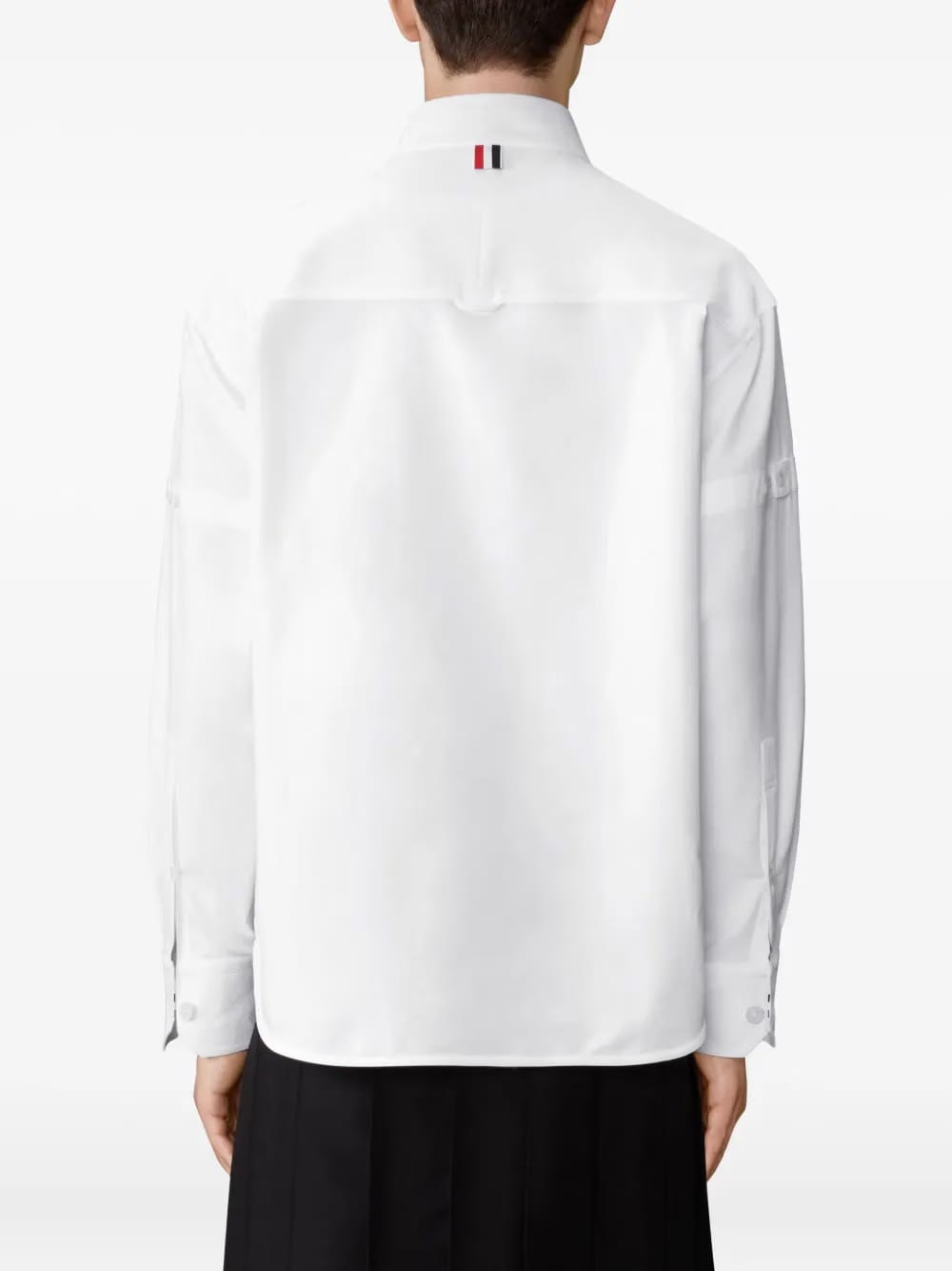 armband-detail chest-pocket shirt