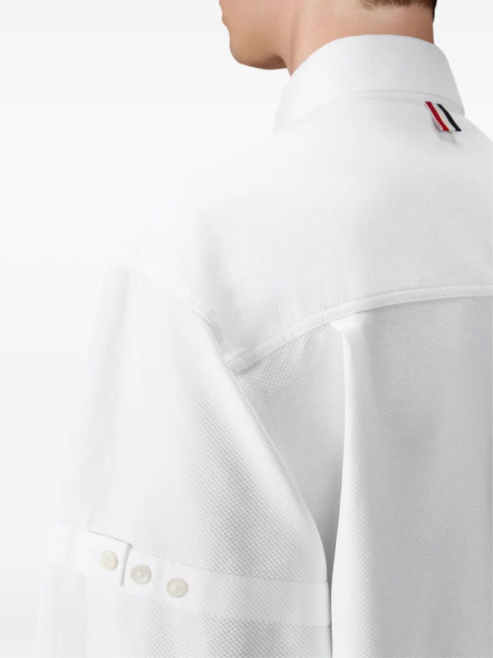 armband-detail chest-pocket shirt