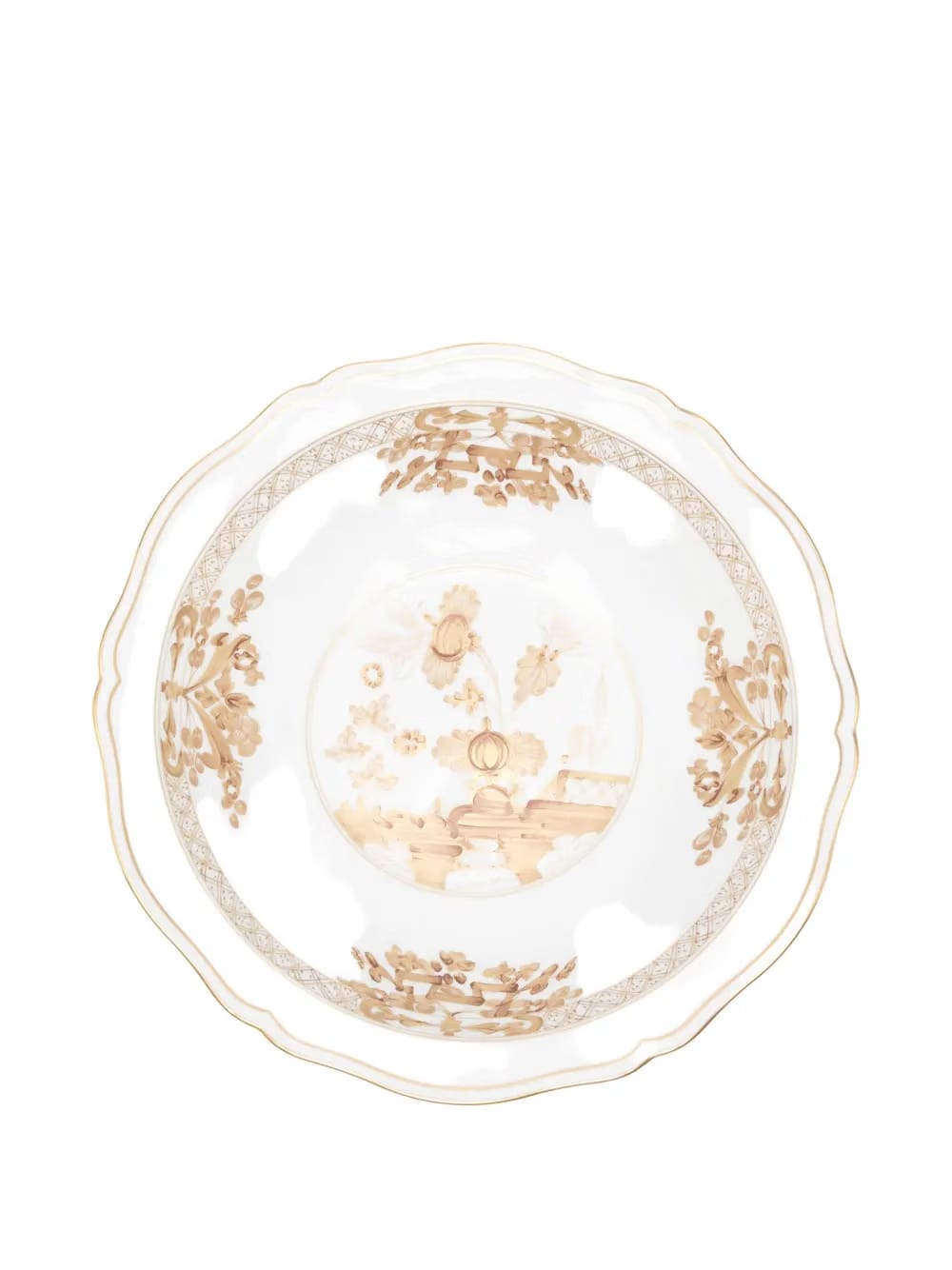 floral round serving bowl (34.8cm)