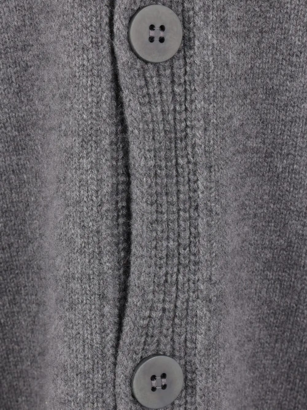 buttoned tie cardigan