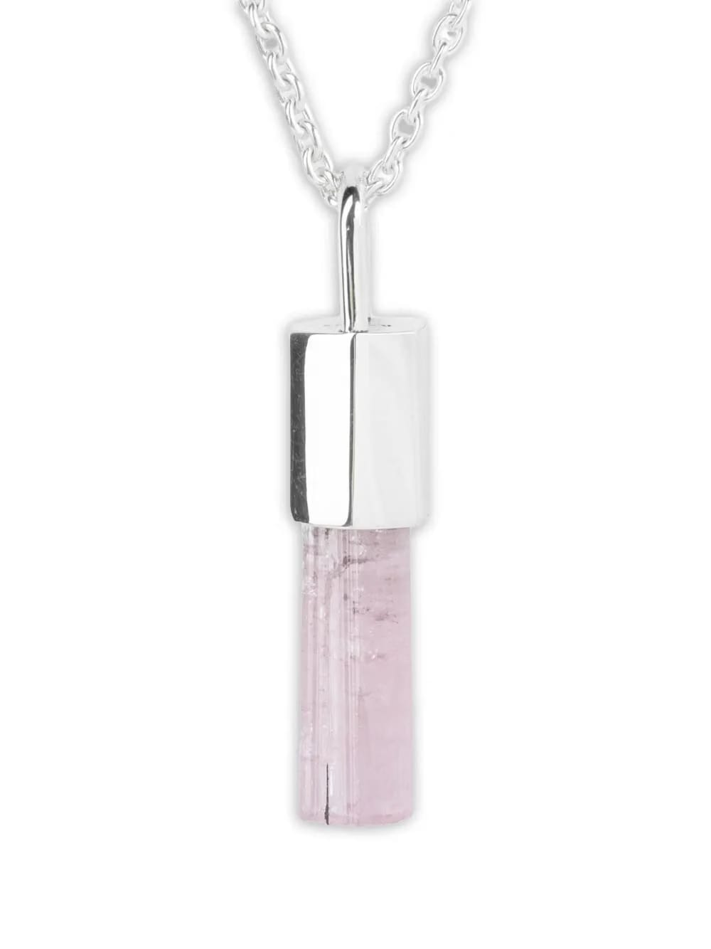 sterling silver Talisman rubellite necklace