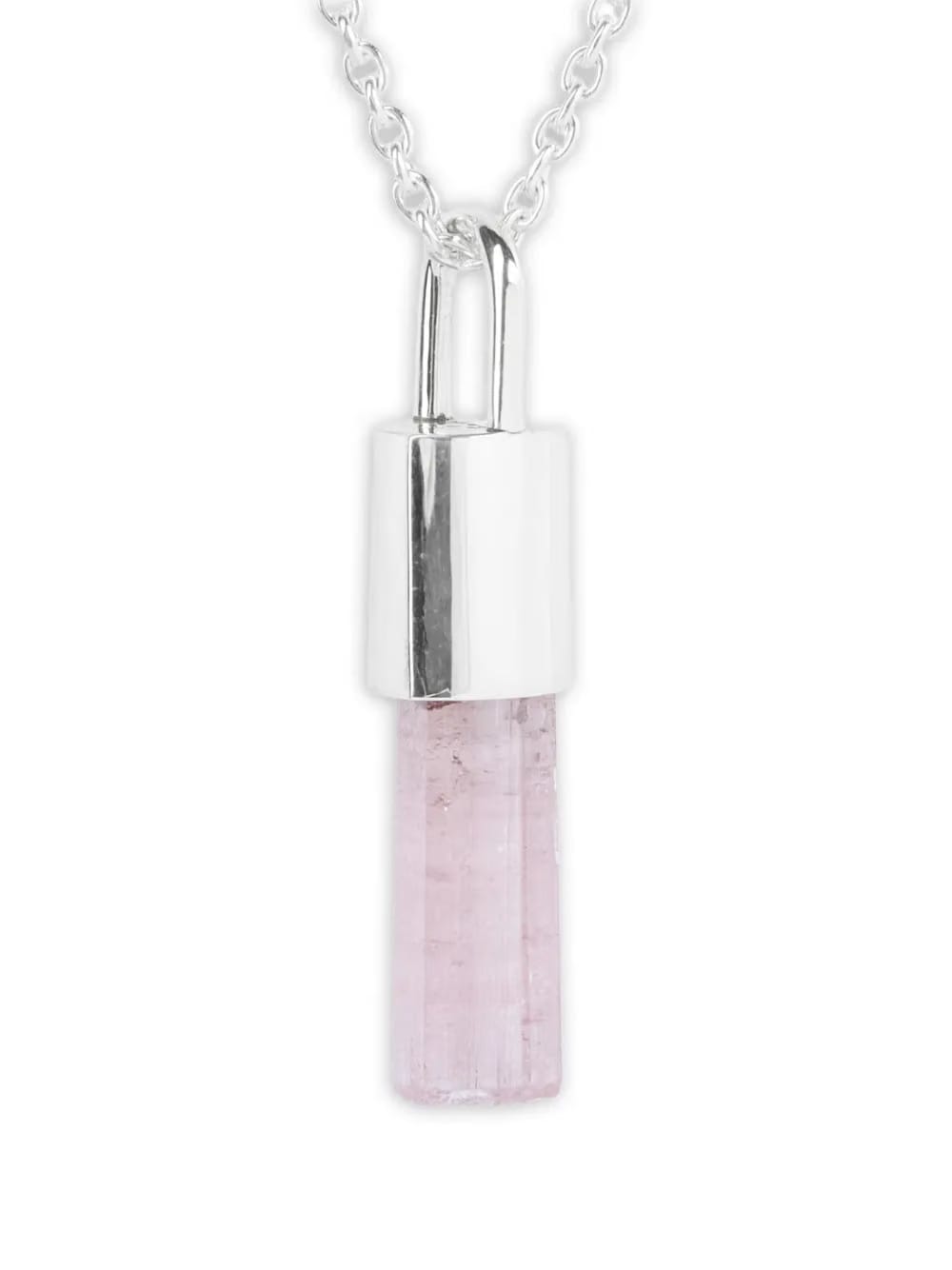 sterling silver Talisman rubellite necklace