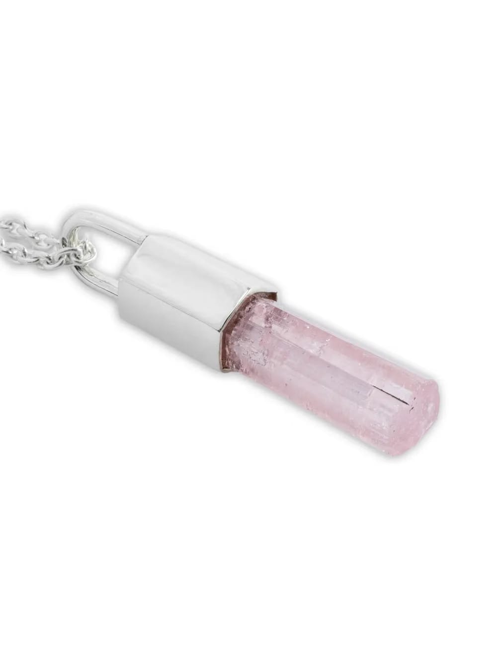sterling silver Talisman rubellite necklace