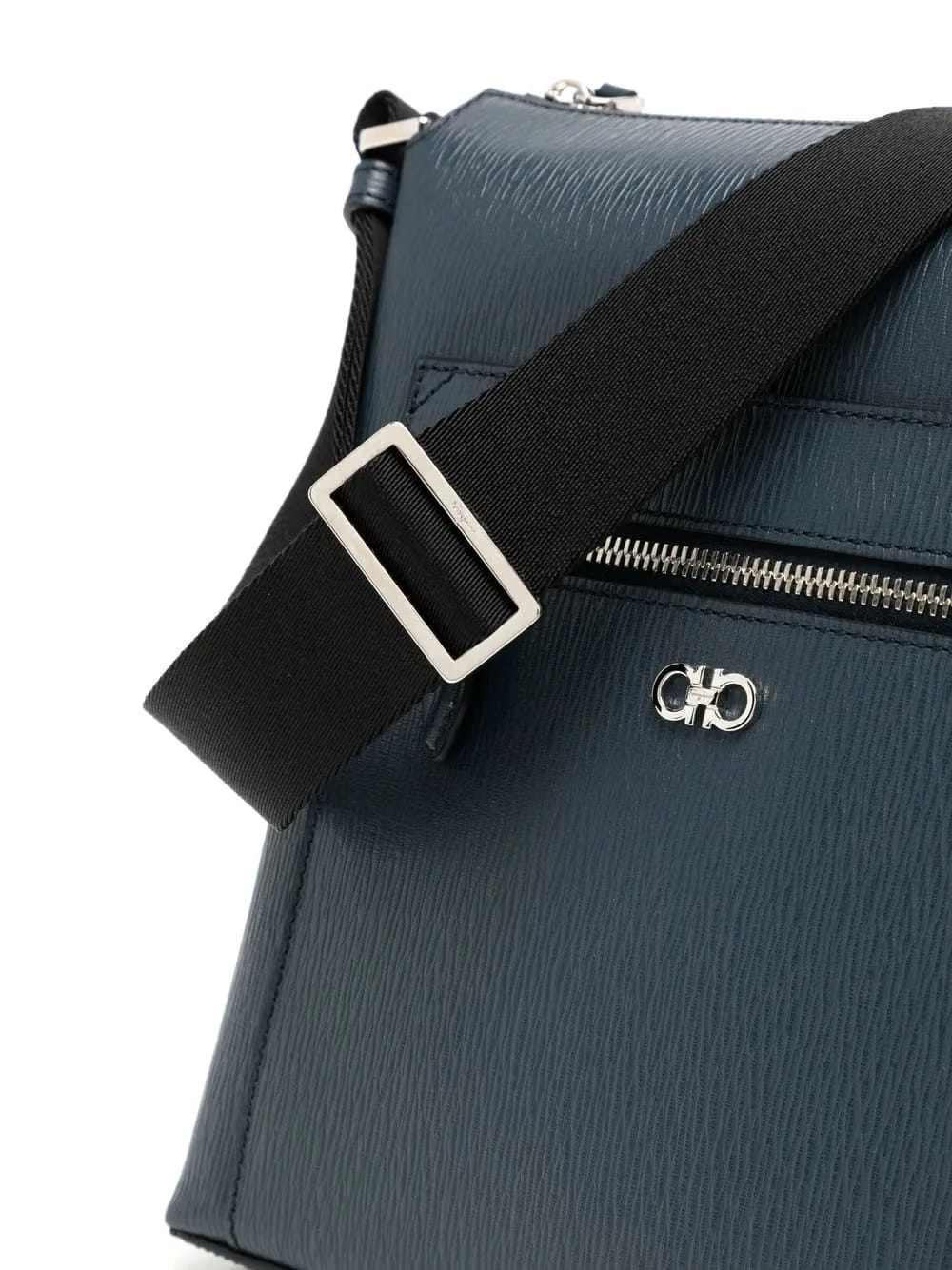 Gancini leather crossbody bag