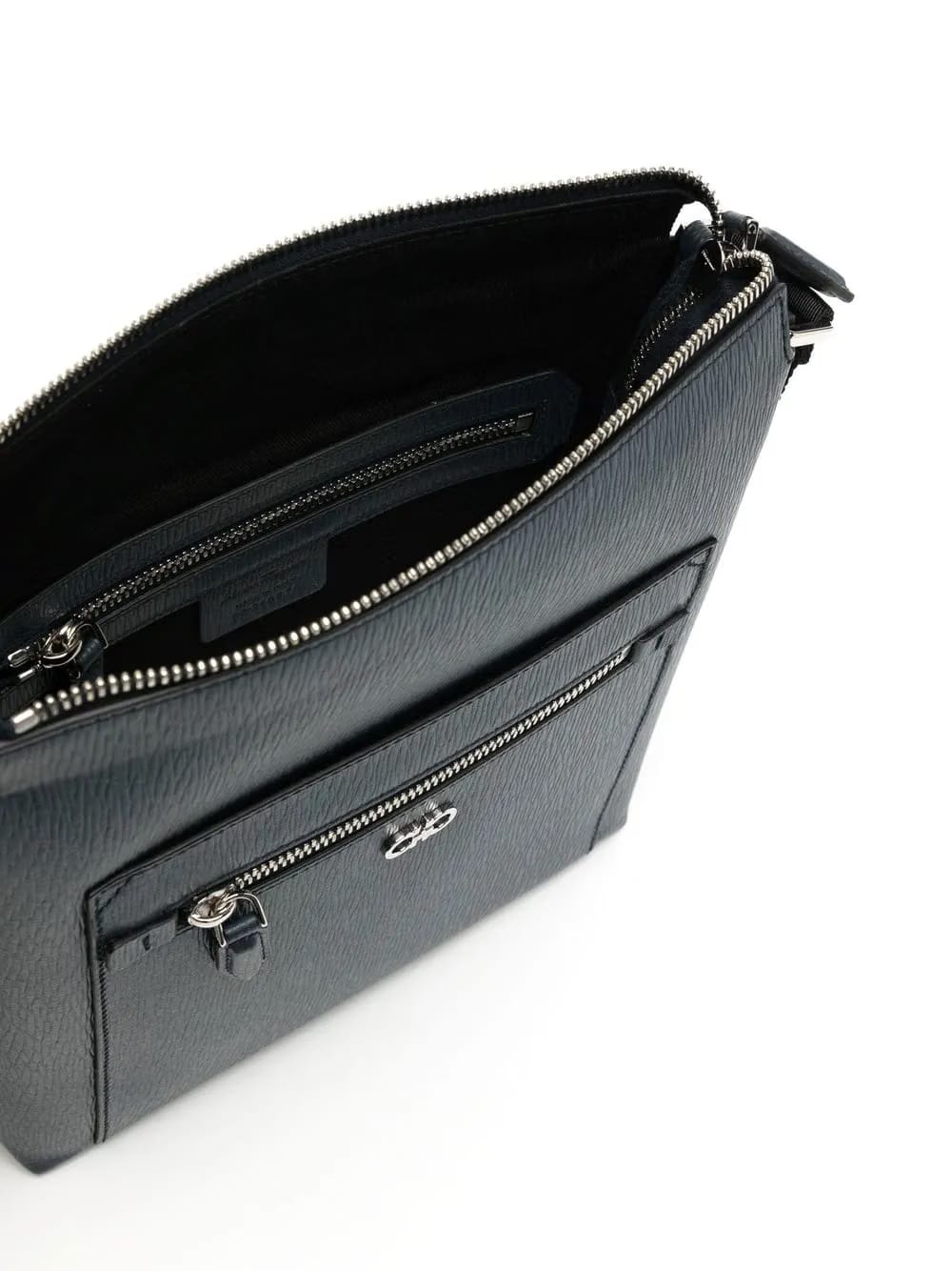 Gancini leather crossbody bag
