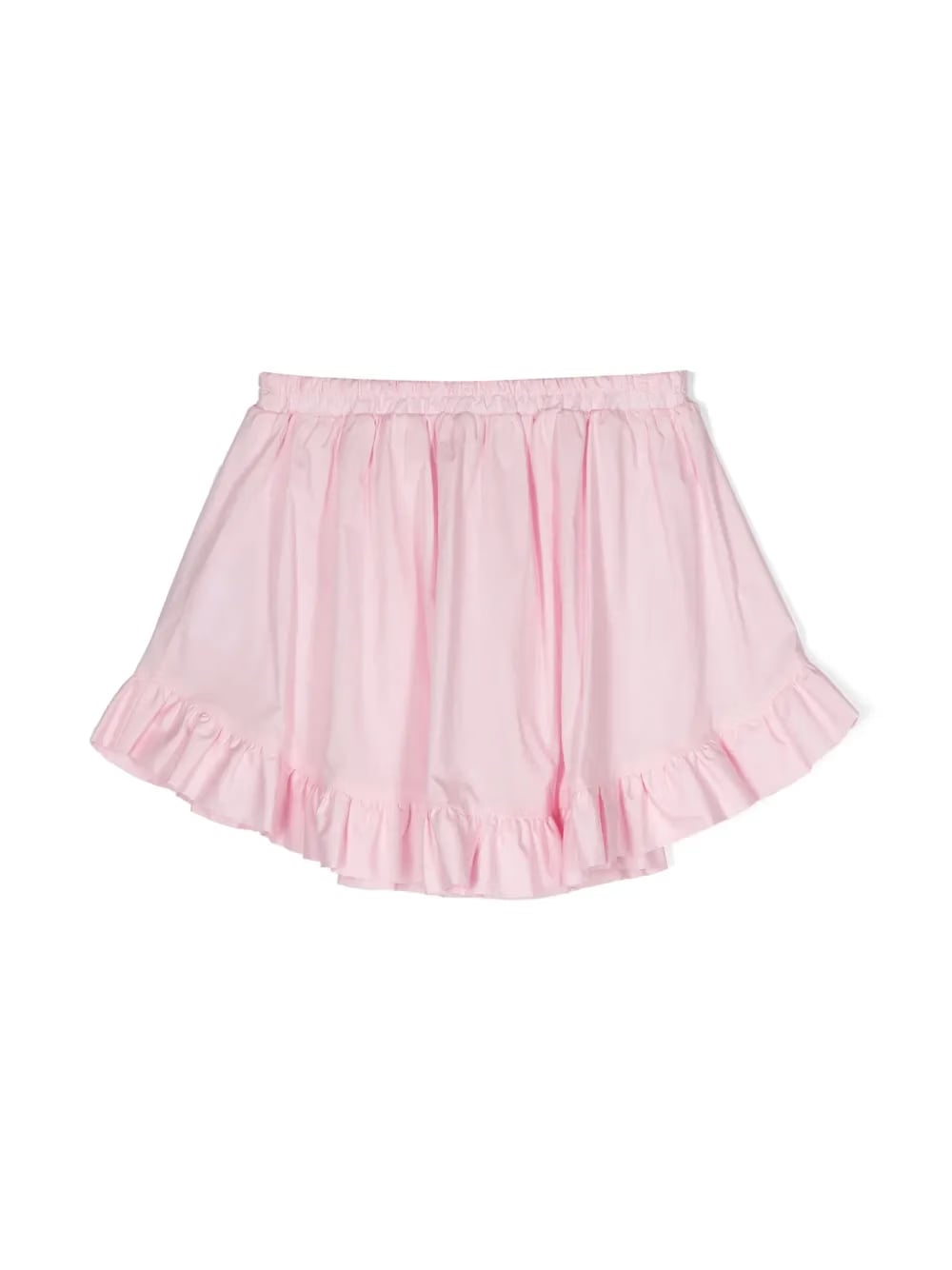 ruffle-detail ruched skirt