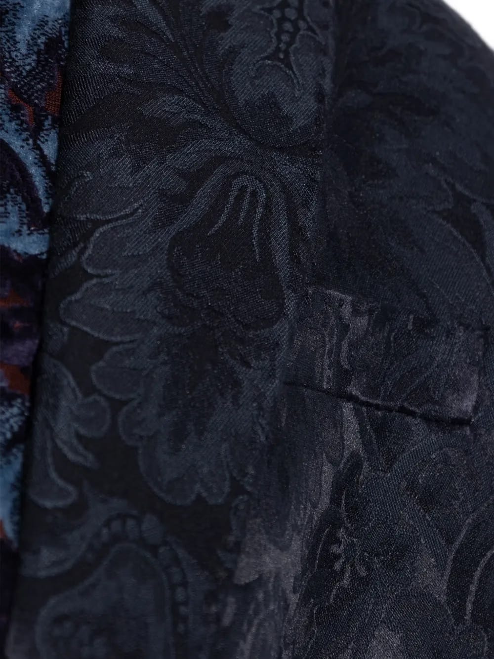floral-pattern single-breasted blazer