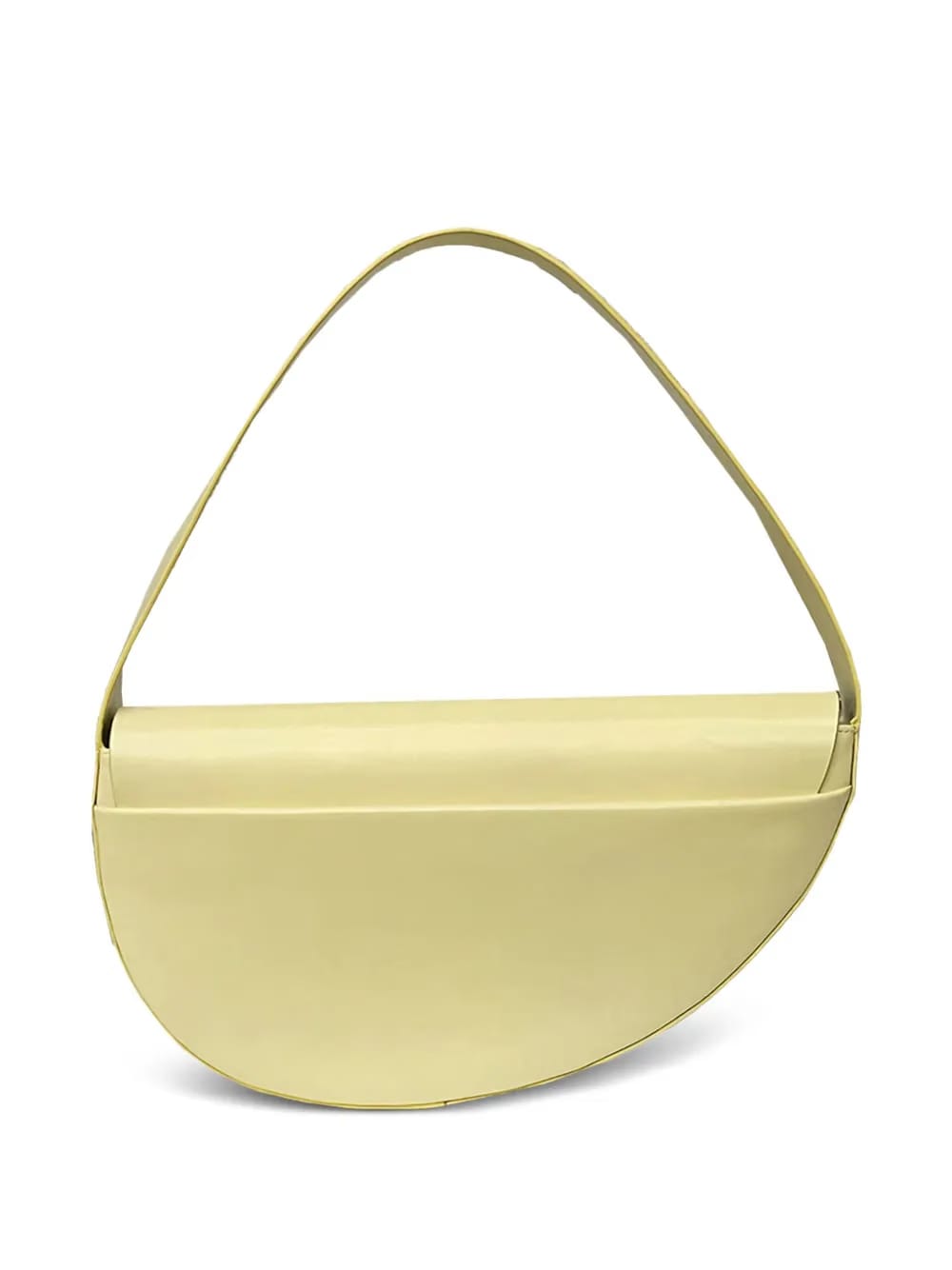 Flow half-moon leather shoulder bag