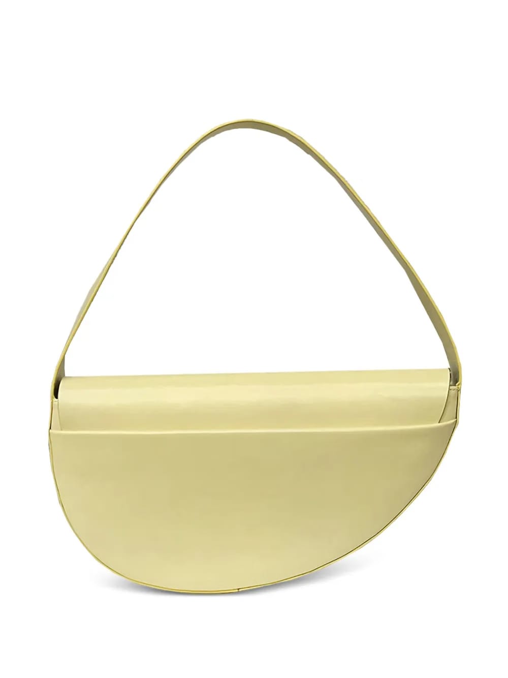 Flow half-moon leather shoulder bag