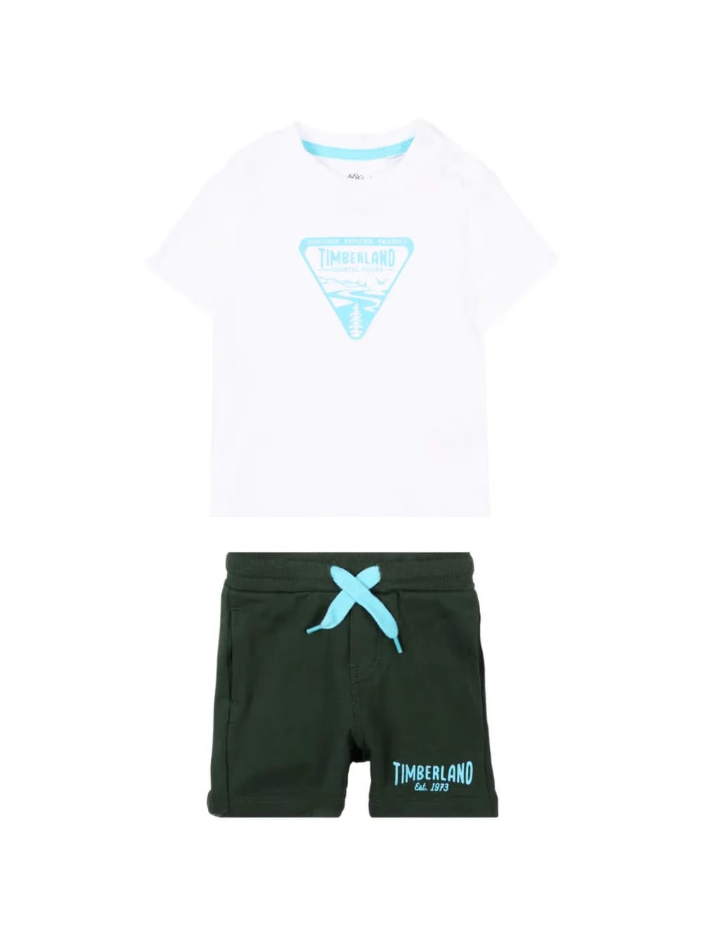 graphic-print shorts set