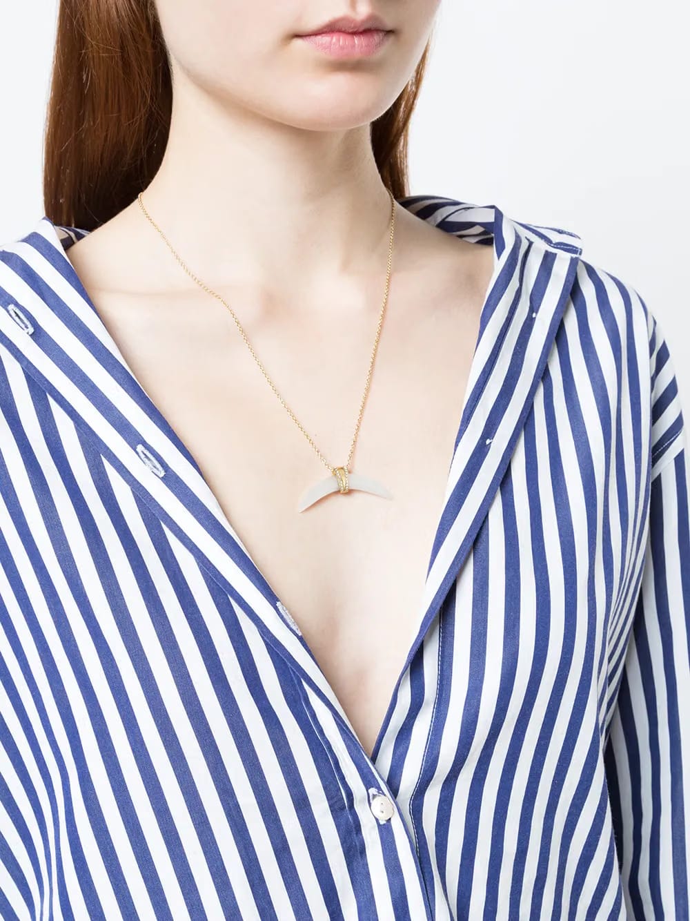 Mother Of Pearl Horn necklace