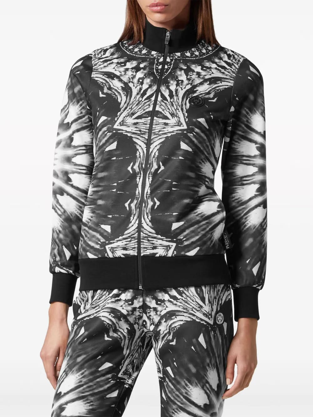 kaleidoscopic-print tracksuit set