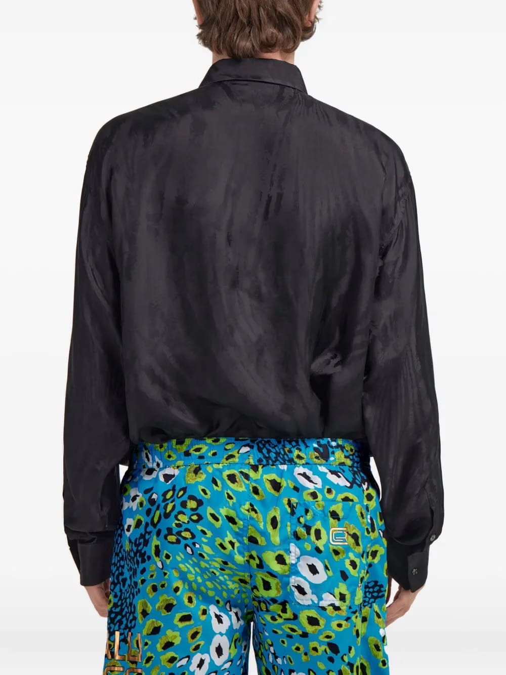 monogram-print shirt