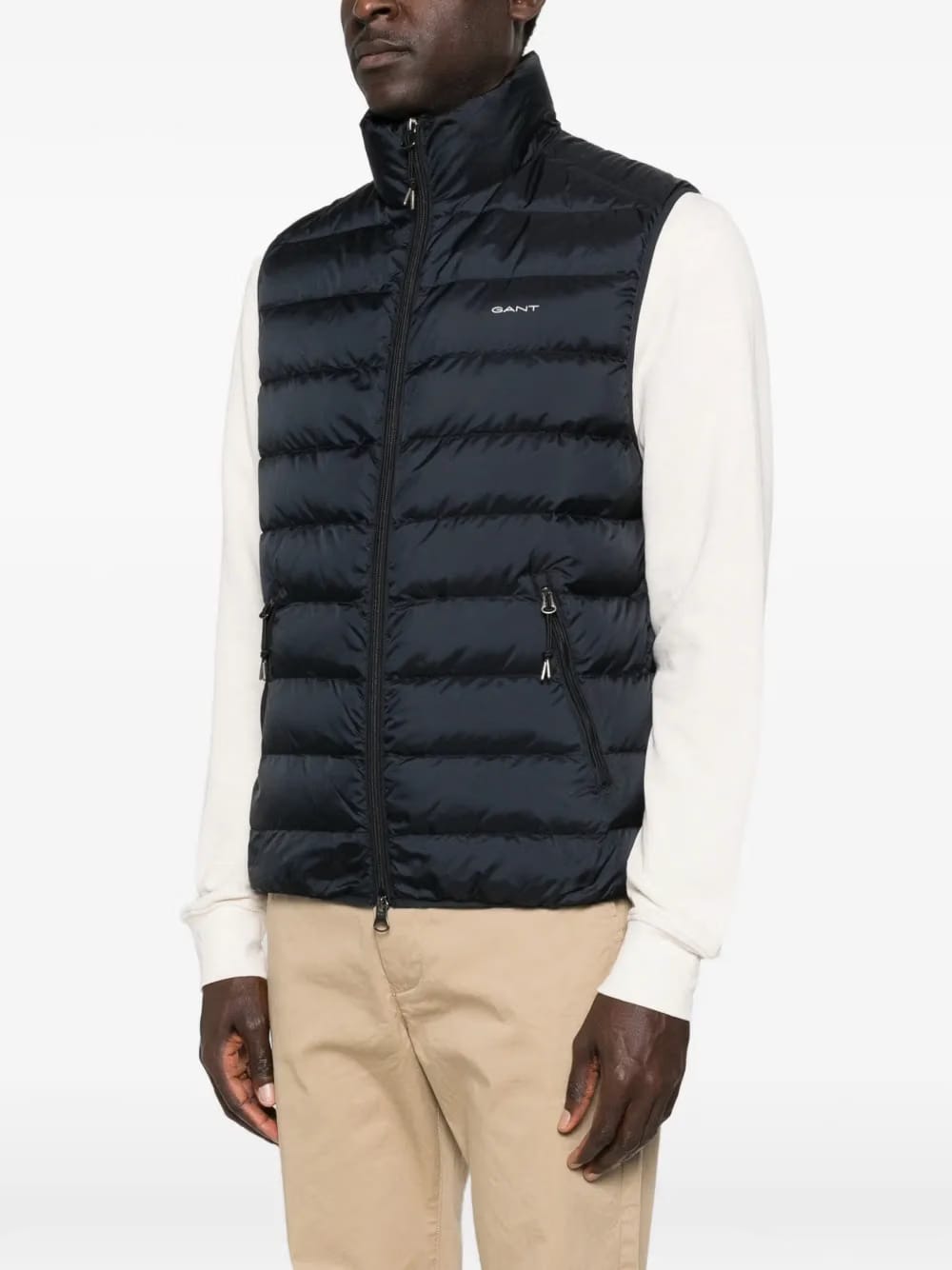 zipped gilet