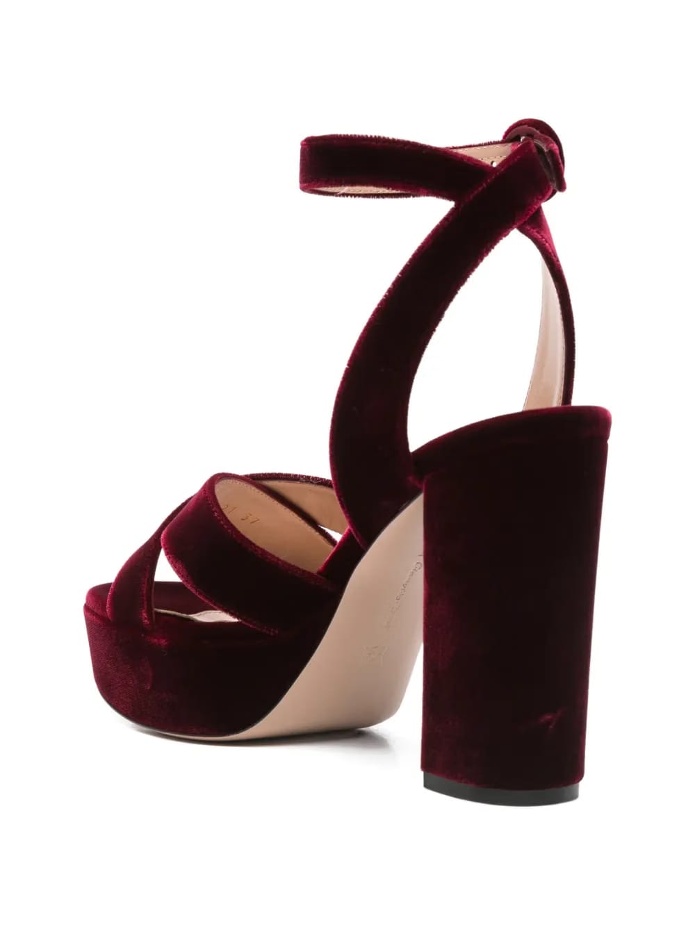 criss-cross-strap heeled sandals