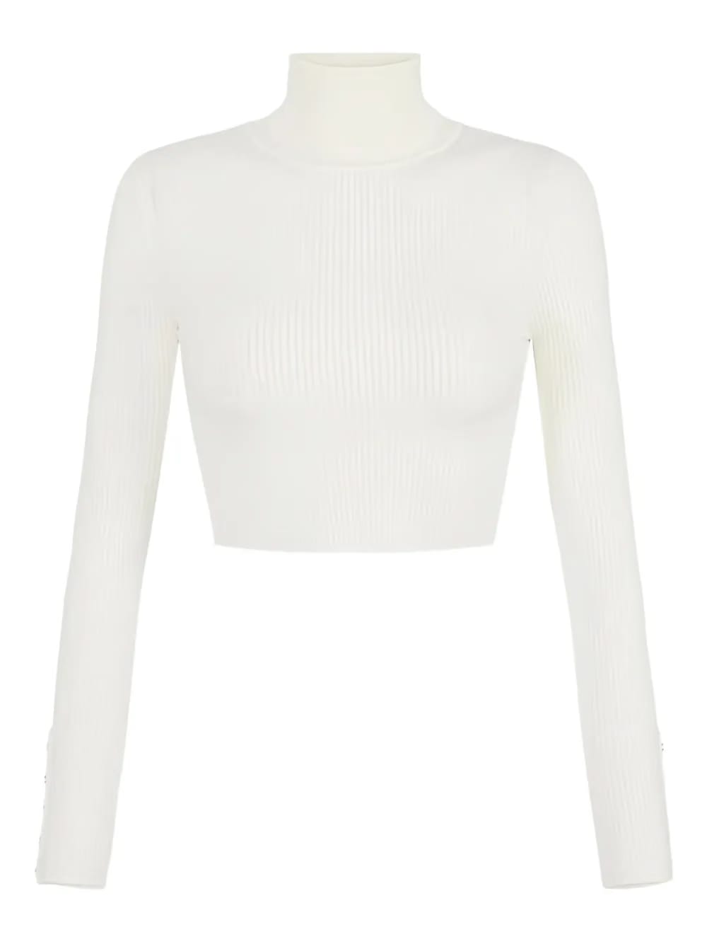ribbed buttoned sweater