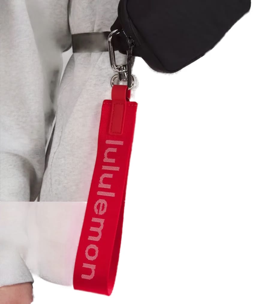 Lululemon Never Lost Keychain Lulu Red/White