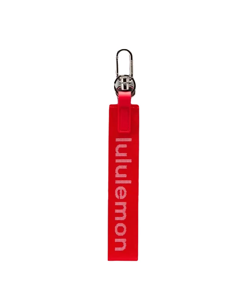 Lululemon Never Lost Keychain Lulu Red/White
