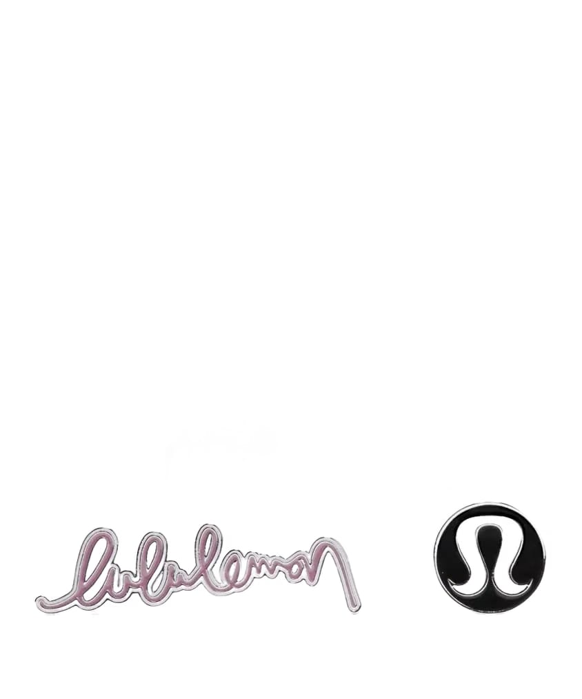 Lululemon Collectible Pins 2 Pack Black/Lavender Lux